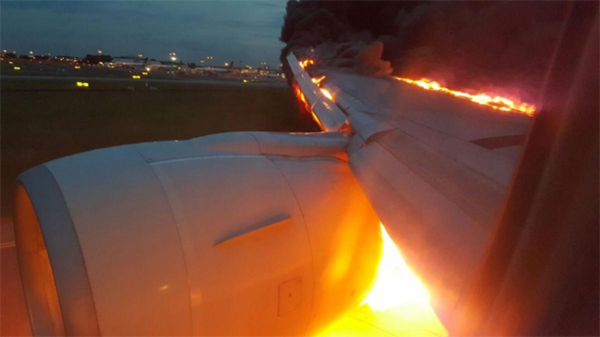 Singapore Airlines flight catches fire during emergency landing at Changi airport